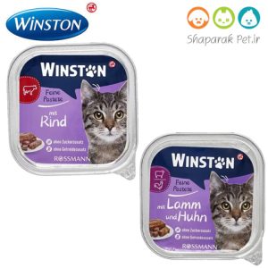 کنسرو ووم گربه بالغ وینستون | 2 طعم