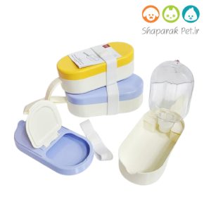 ظرف آب و غذای مسافرتی سگ و گربه